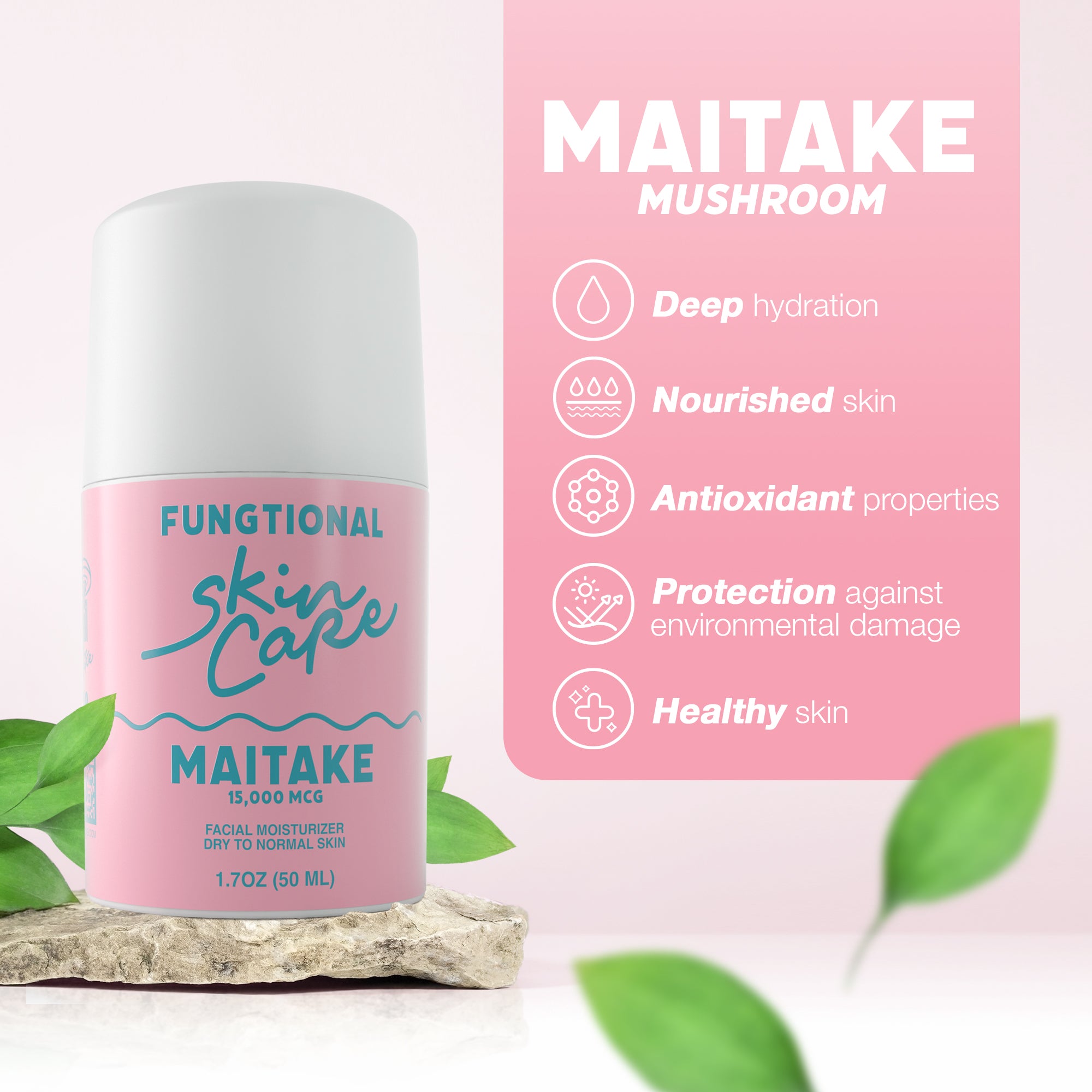 Maitake Facial Moisturizer - Deep Hydration and Antioxidant Protection