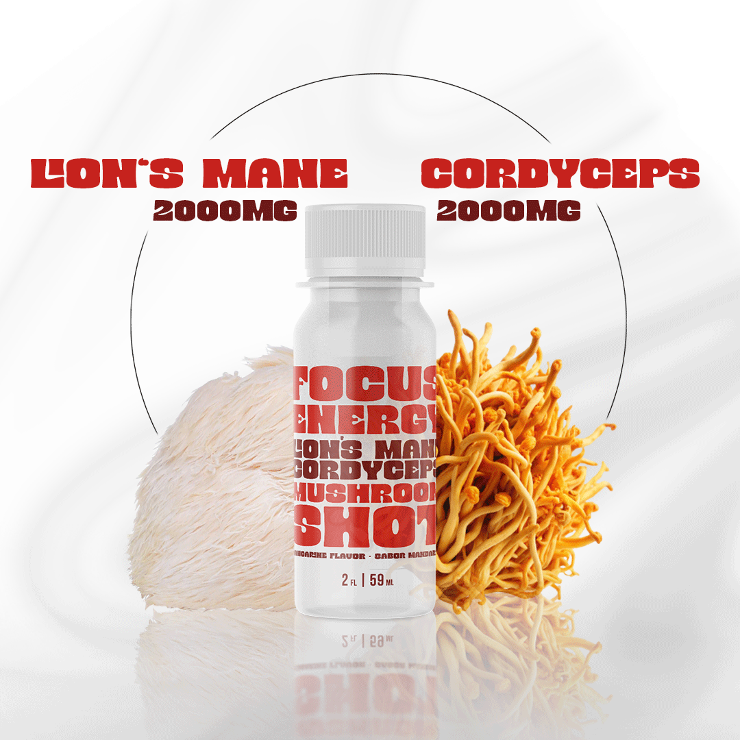 Top Fungi Lion's Mane & Cordyceps Energy Boost 2oz - Natural Wellness Supplement