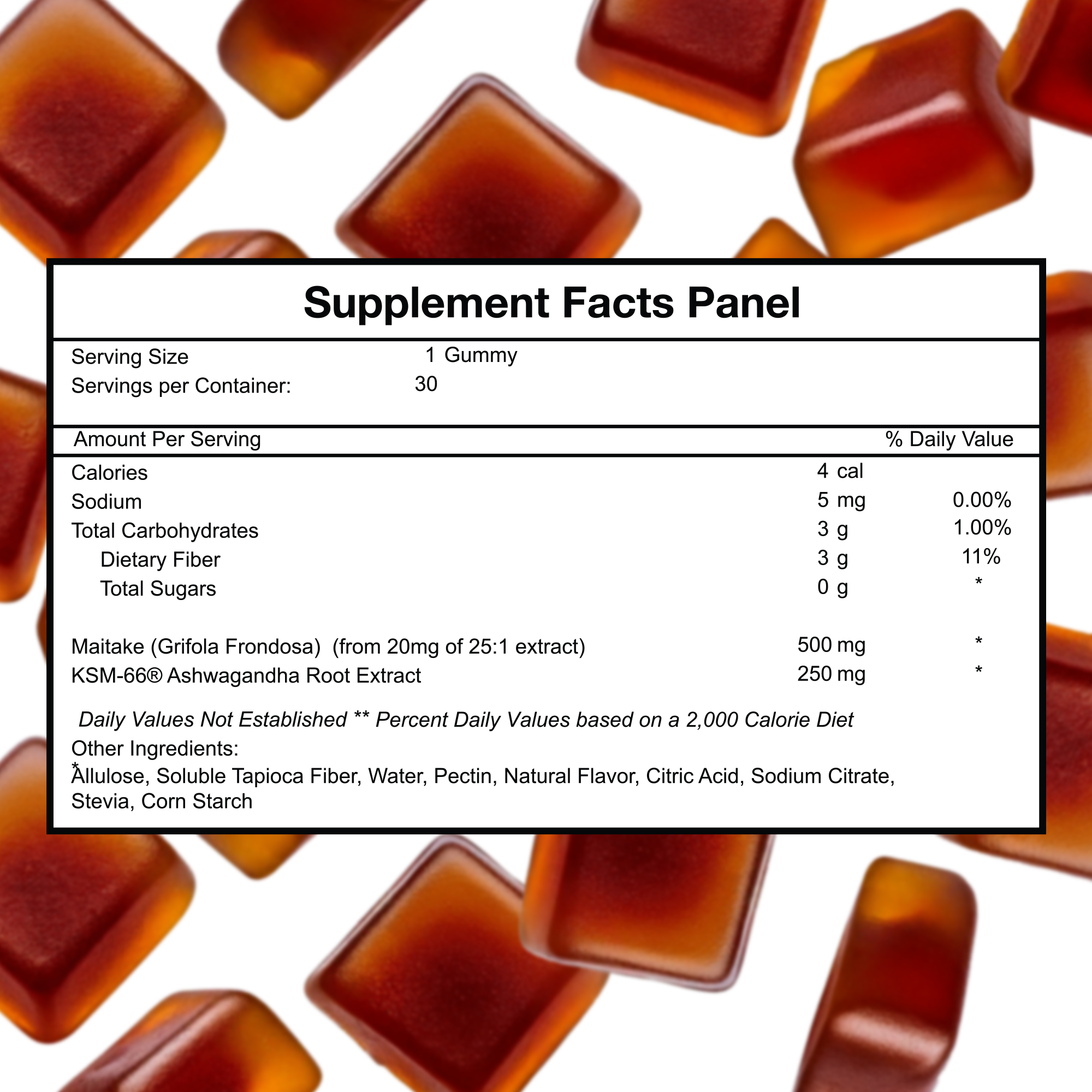 Ashwagandha KSM-66 and Maitake Gummies